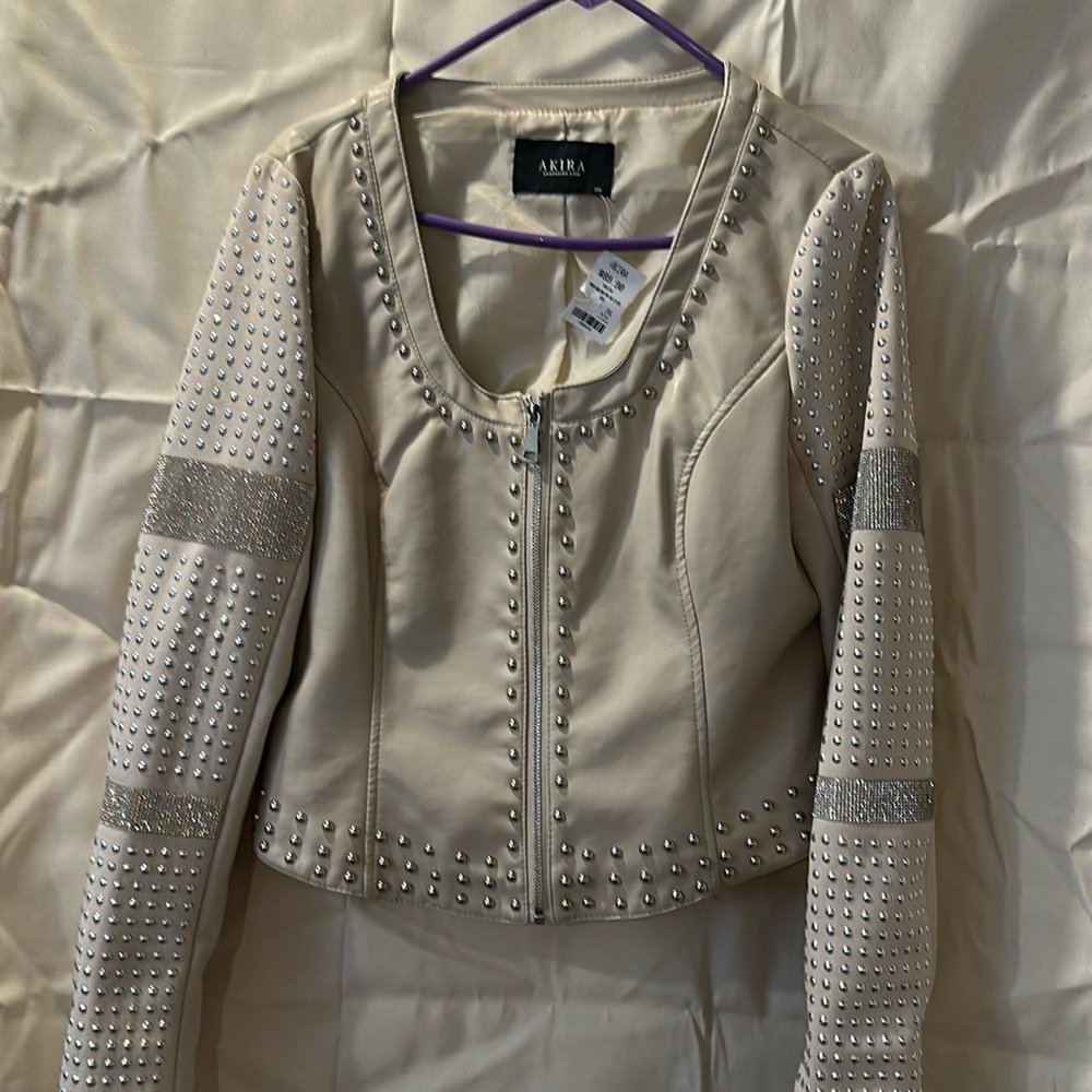 2XL AKIRA Studded Moto Jacket